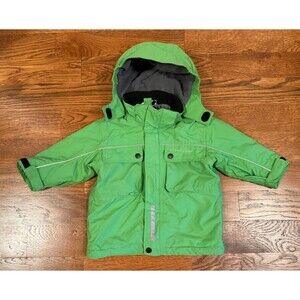 Polarn O. Pyret Boys Winter Coat Toddler Size 1-1.5 Years (86) Removable Hood